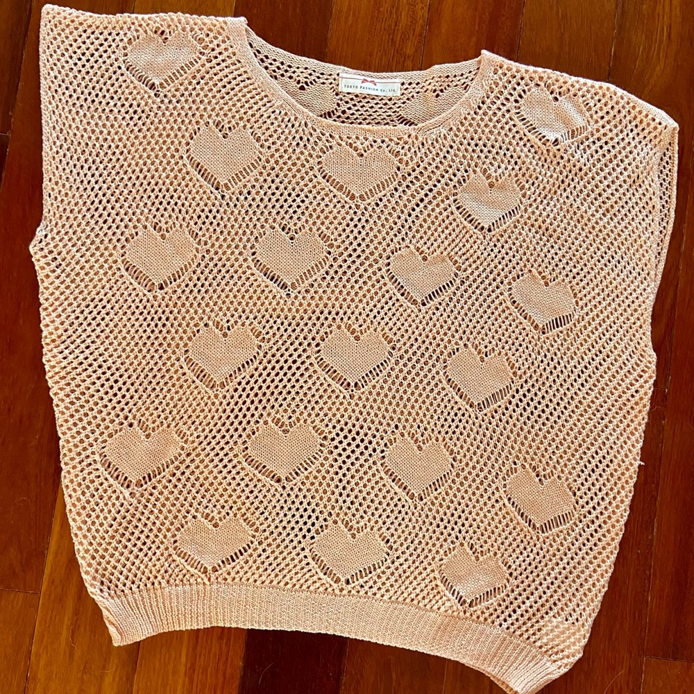 Tokyo Fashion Co. Ltd Pink sleeveless sweater
